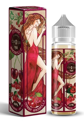 Curieux 1900 Cerise Groseille Ansicht Flasche Curieux 1900 Cerise Groseille