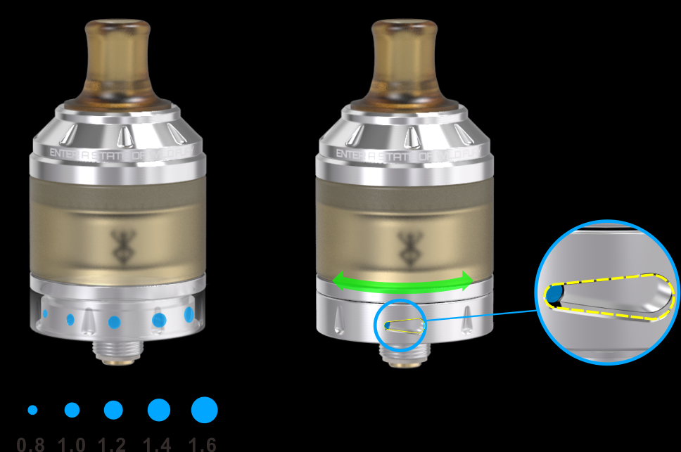 Vandy Vape Berserker MTL RTA airflow holes