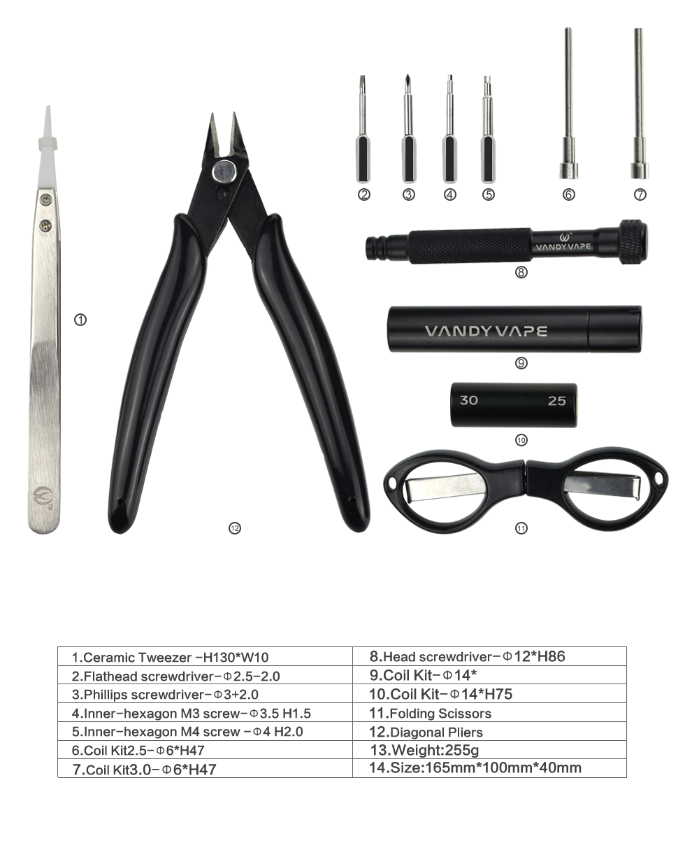Vandy Vape Tool Kit Pro Tools