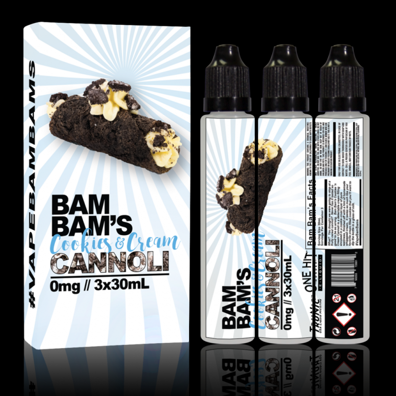 Bam Bams Cookies & Cream Cannoli