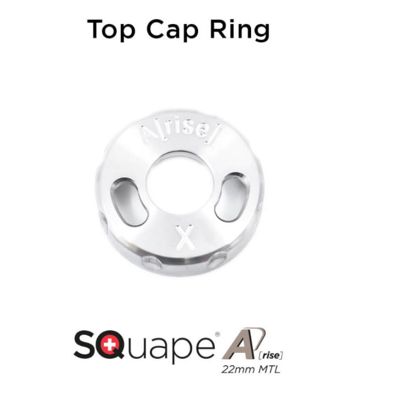 Stattqualm Squape A[rise] RTA 22mm MTL Top Cap Ring Ansicht
