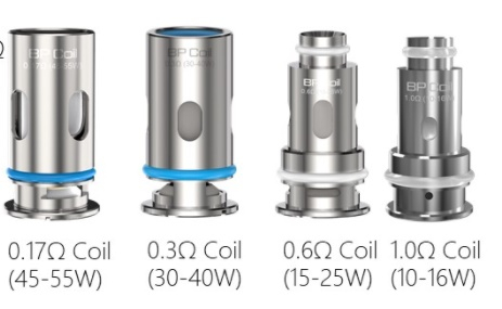 Aspire BP Coils Ansicht alle Coils Aspire BP Coils