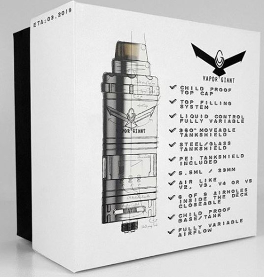Vapor Giant V6S Verpackung Vapor Giant V6S-Stainless Steel