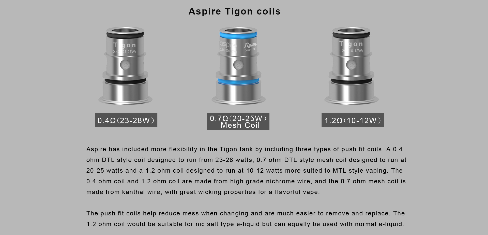 Aspire Tigon Coils