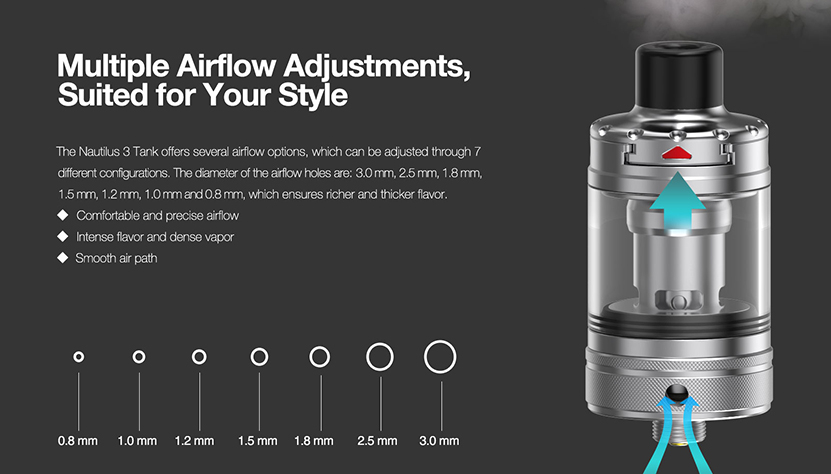 Aspire Nautilus 3 airflow